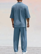 Torben | Knit set with polo collar