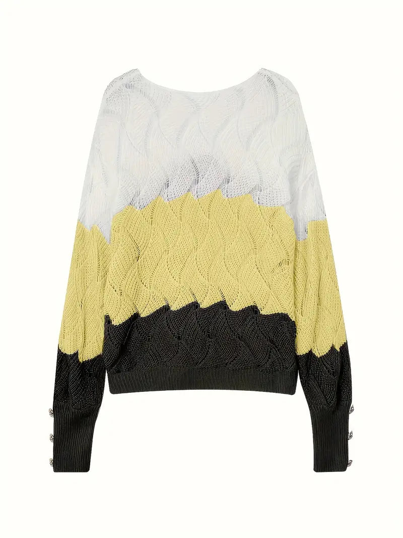 Renilda | Elegant Knitted Jumper with V-Neck