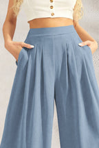 ZY | Wide Leg High-Waisted Trousers