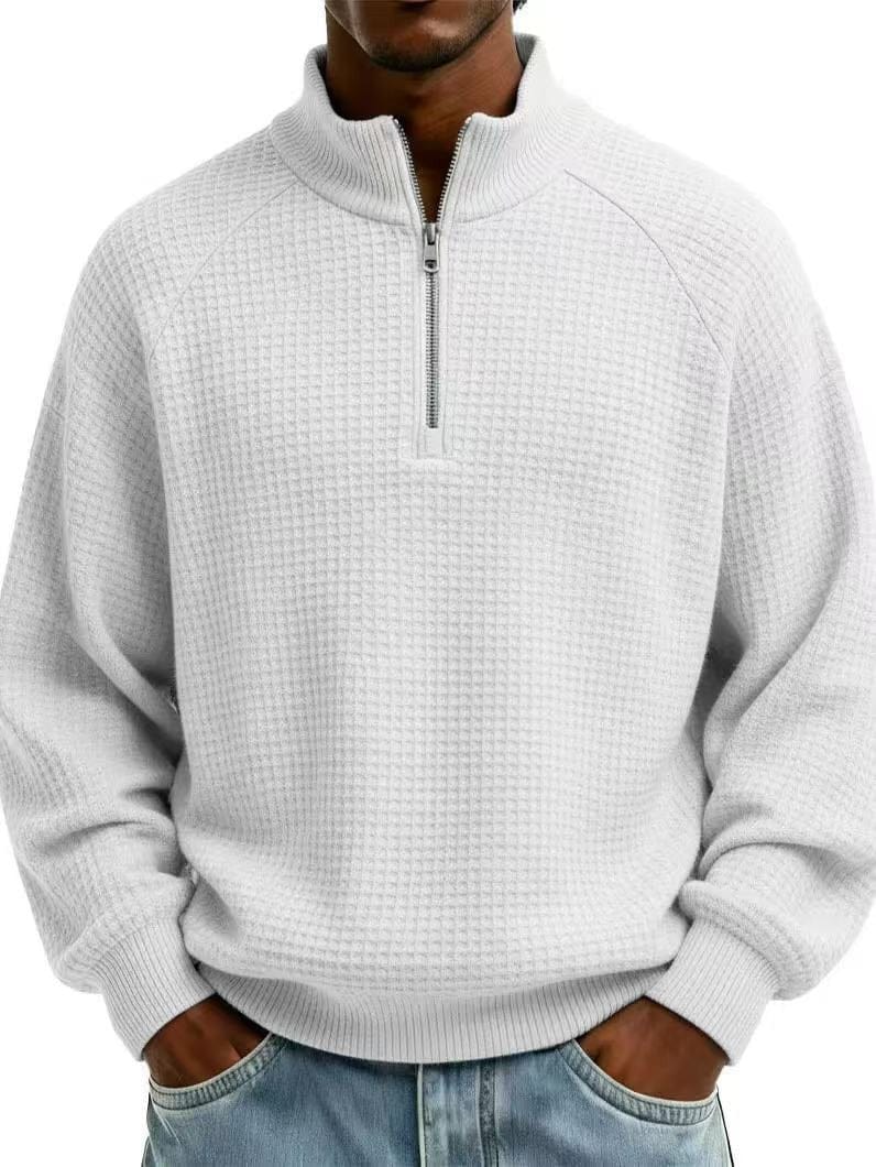 André | Ferran Waffle Quarter-Zip Pullover
