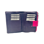 6046 Ladies' Purse Fuchsia/Blue