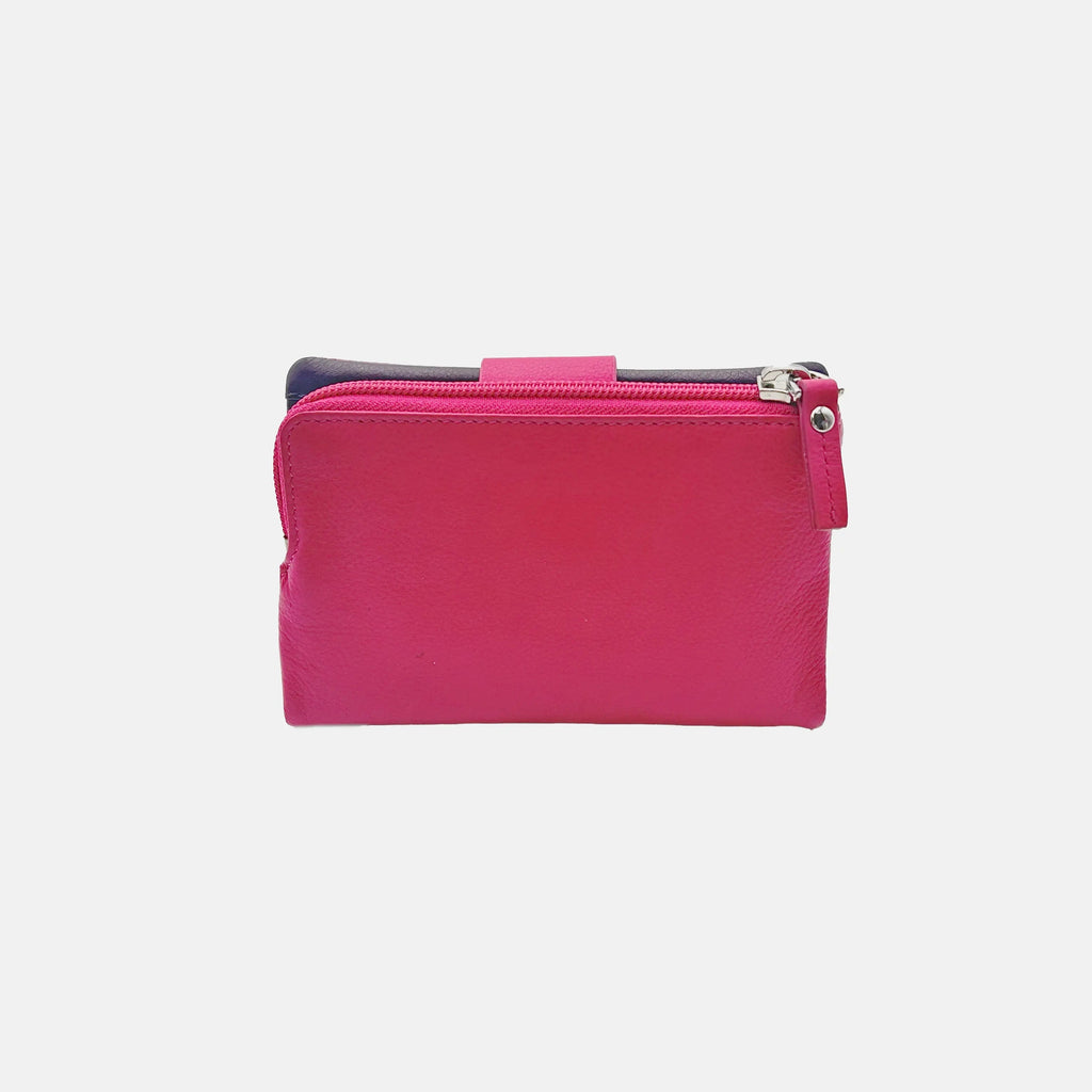 6046 Ladies' Purse Fuchsia/Blue