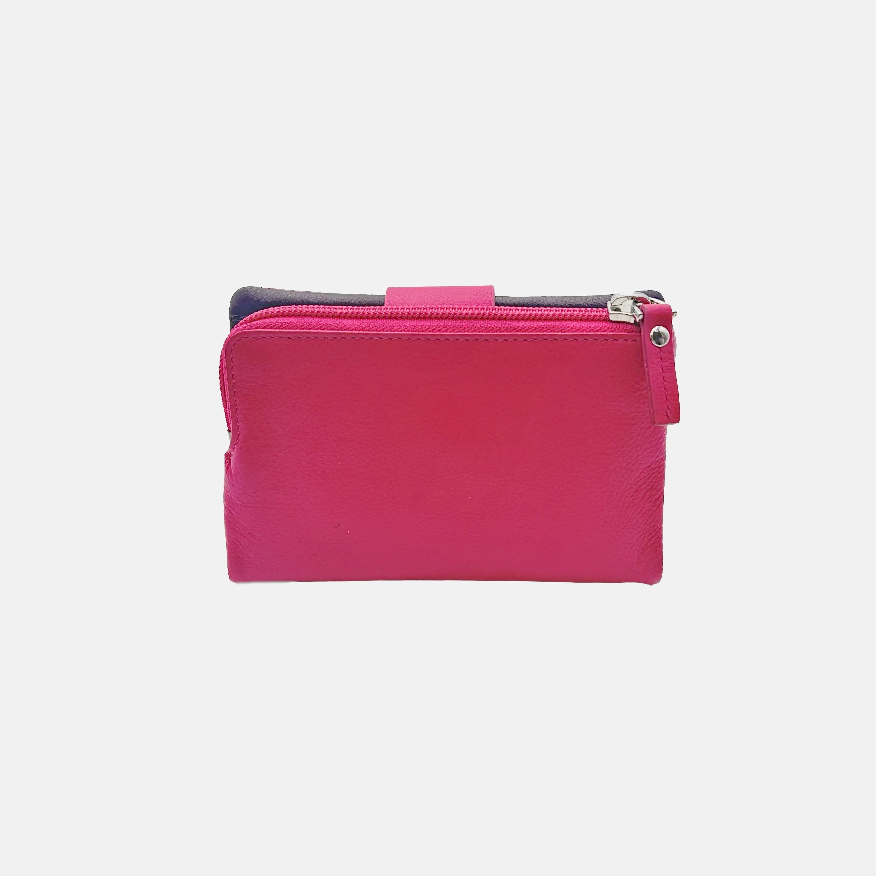 6046 Ladies' Purse Fuchsia/Blue