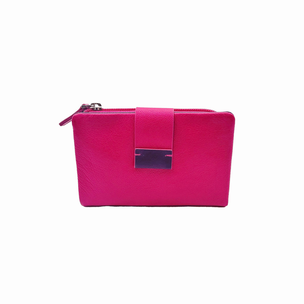 6046 Ladies' Purse Fuchsia/Blue