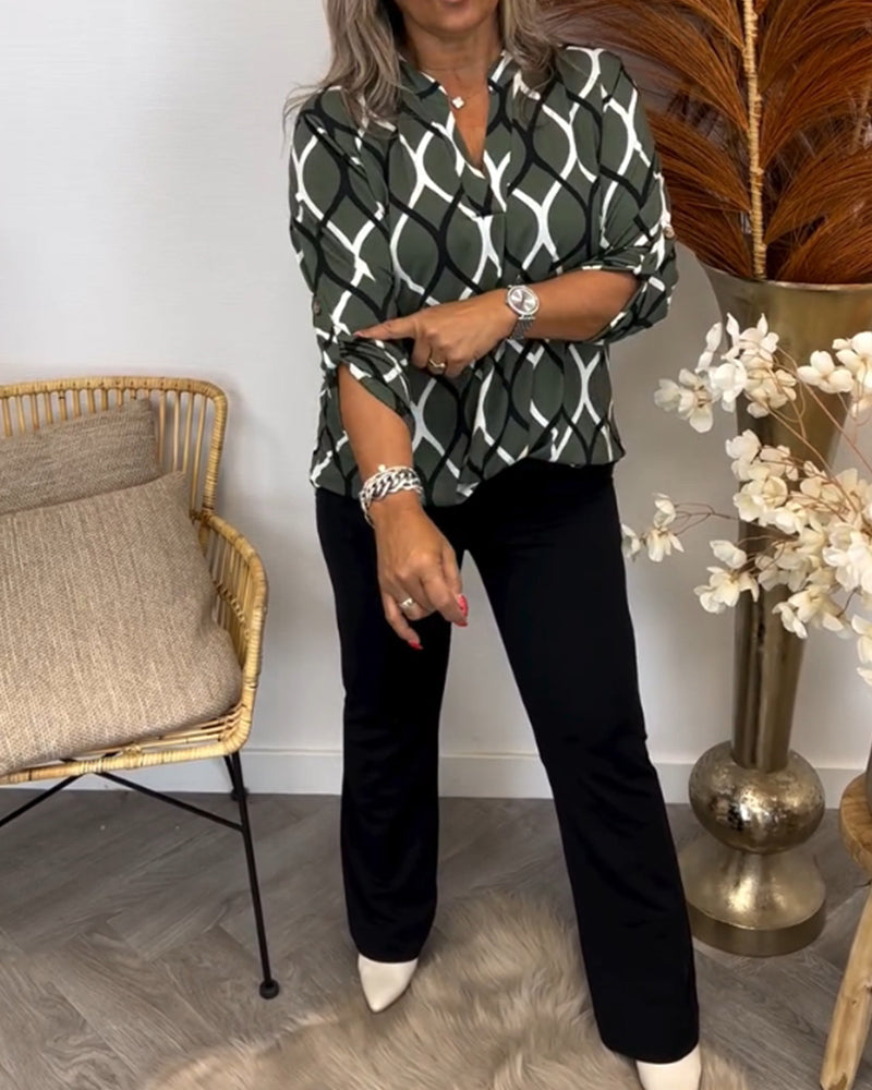Noor | Blouse with Graphic Print