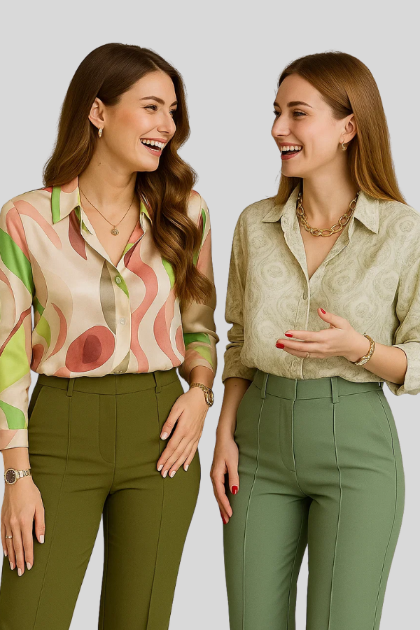 Lily | Printed Shirt & Trousers Set