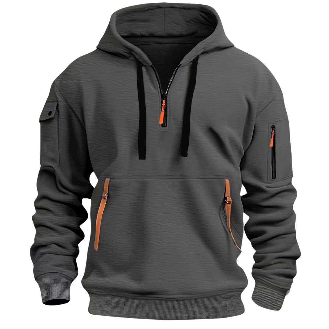 Ludomir – Long Sleeve Hooded Sweatshirt with Multiple Pockets