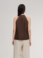 100% Linen Women's Halter Top