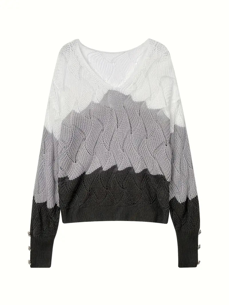 Renilda | Elegant Knitted Jumper with V-Neck