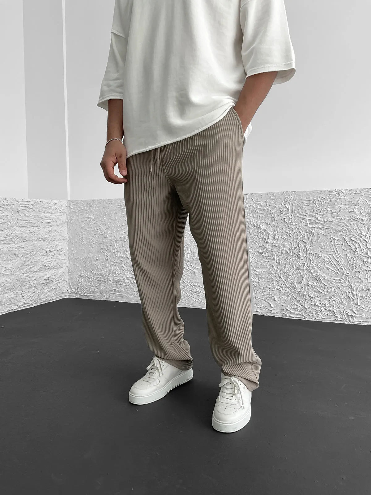 Wigand Comfort Ribbed Elastane Trousers