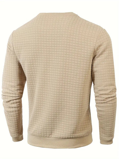 Andreas Herren Pullover – Boho Check, Langarm, Gemütlich