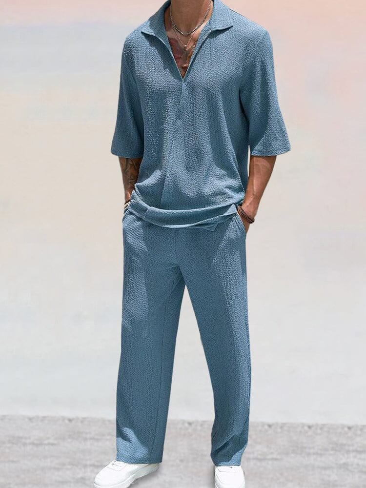 Torben | Knit set with polo collar
