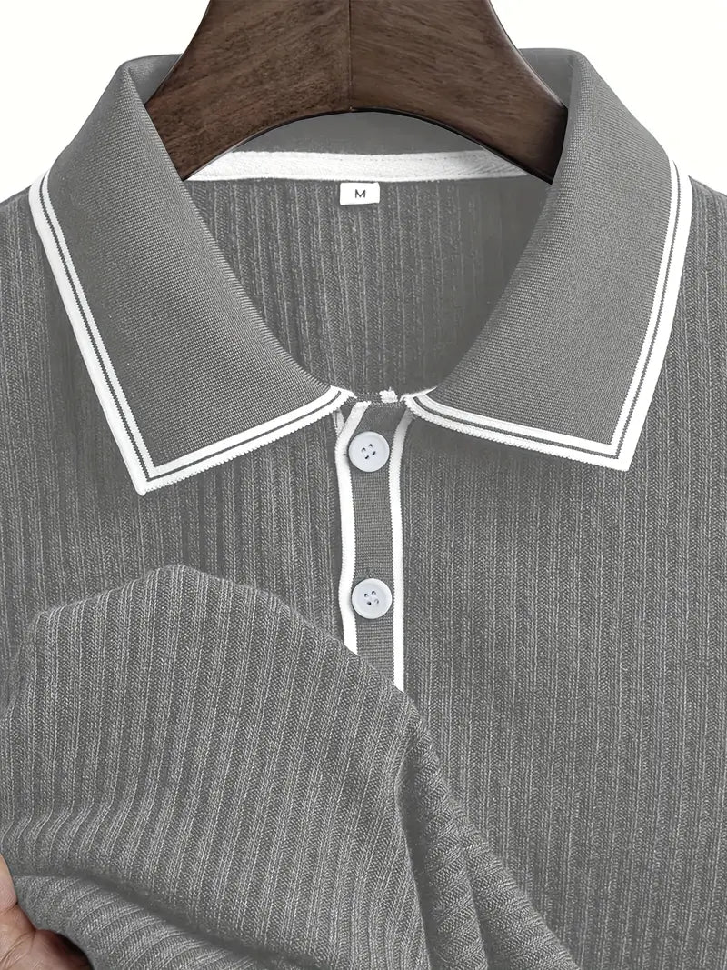 Orestis - Elegant Polo Shirt with Short Sleeves
