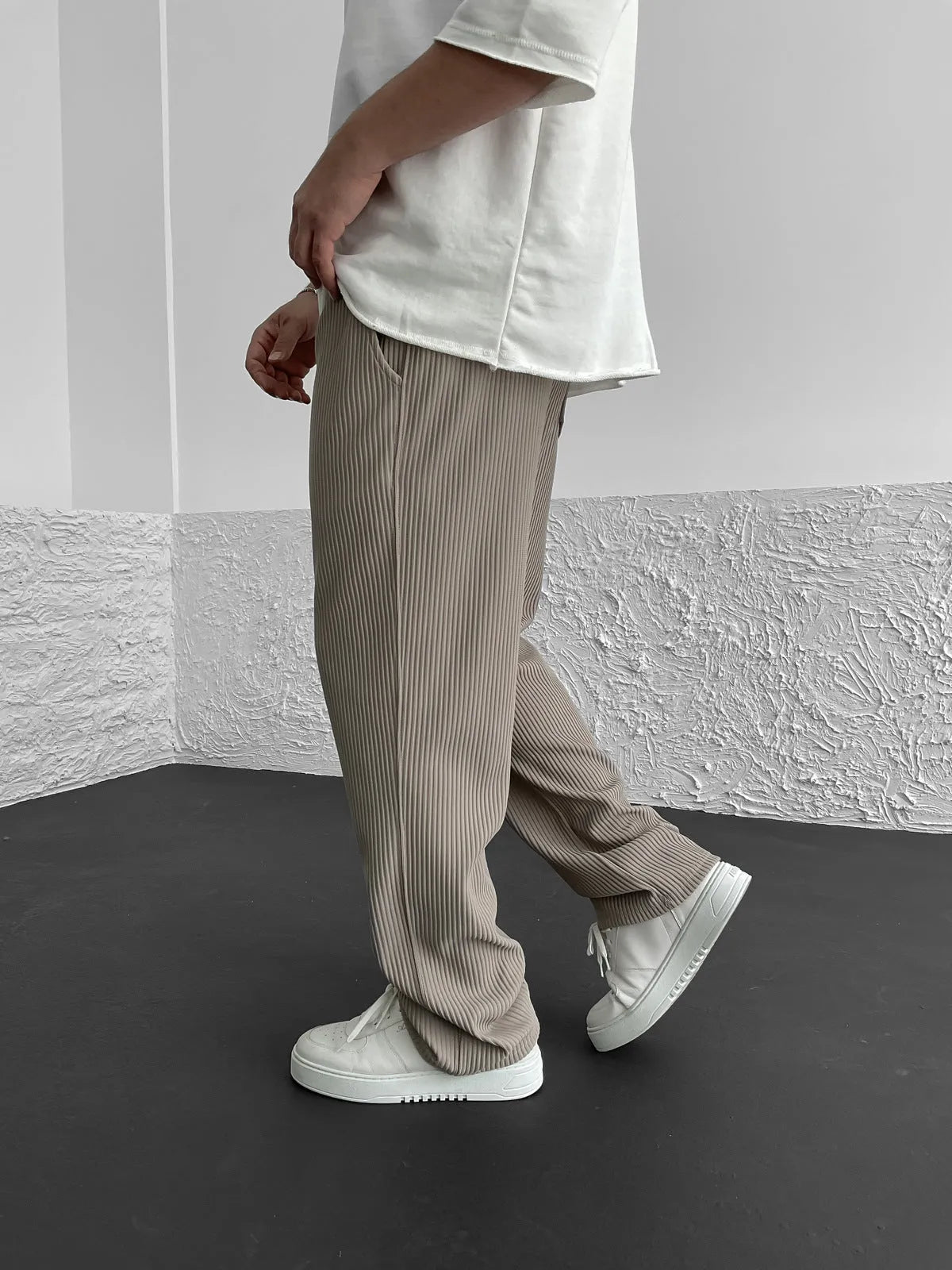 Wigand Comfort Ribbed Elastane Trousers