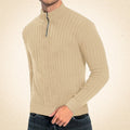 Zacheo – Casual Roll Neck Jumper with Zip