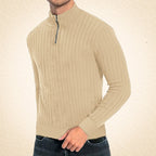 Zacheo – Casual Roll Neck Jumper with Zip