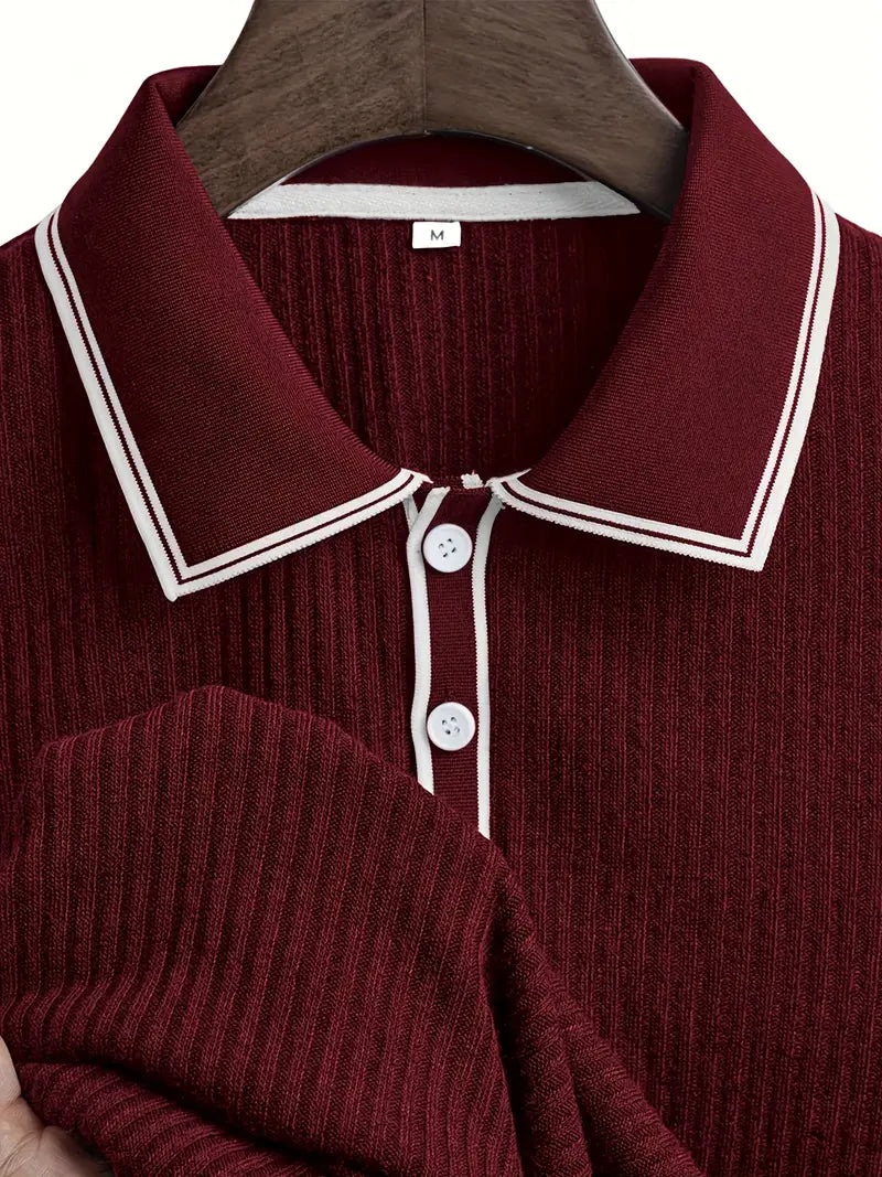 Orestis - Elegant Polo Shirt with Short Sleeves
