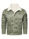 Frederik – Casual Polyester Jacket with Faux Fur Lining
