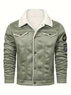 Frederik – Casual Polyester Jacket with Faux Fur Lining