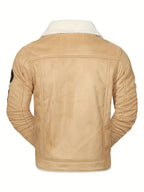 Frederik – Casual Polyester Jacket with Faux Fur Lining