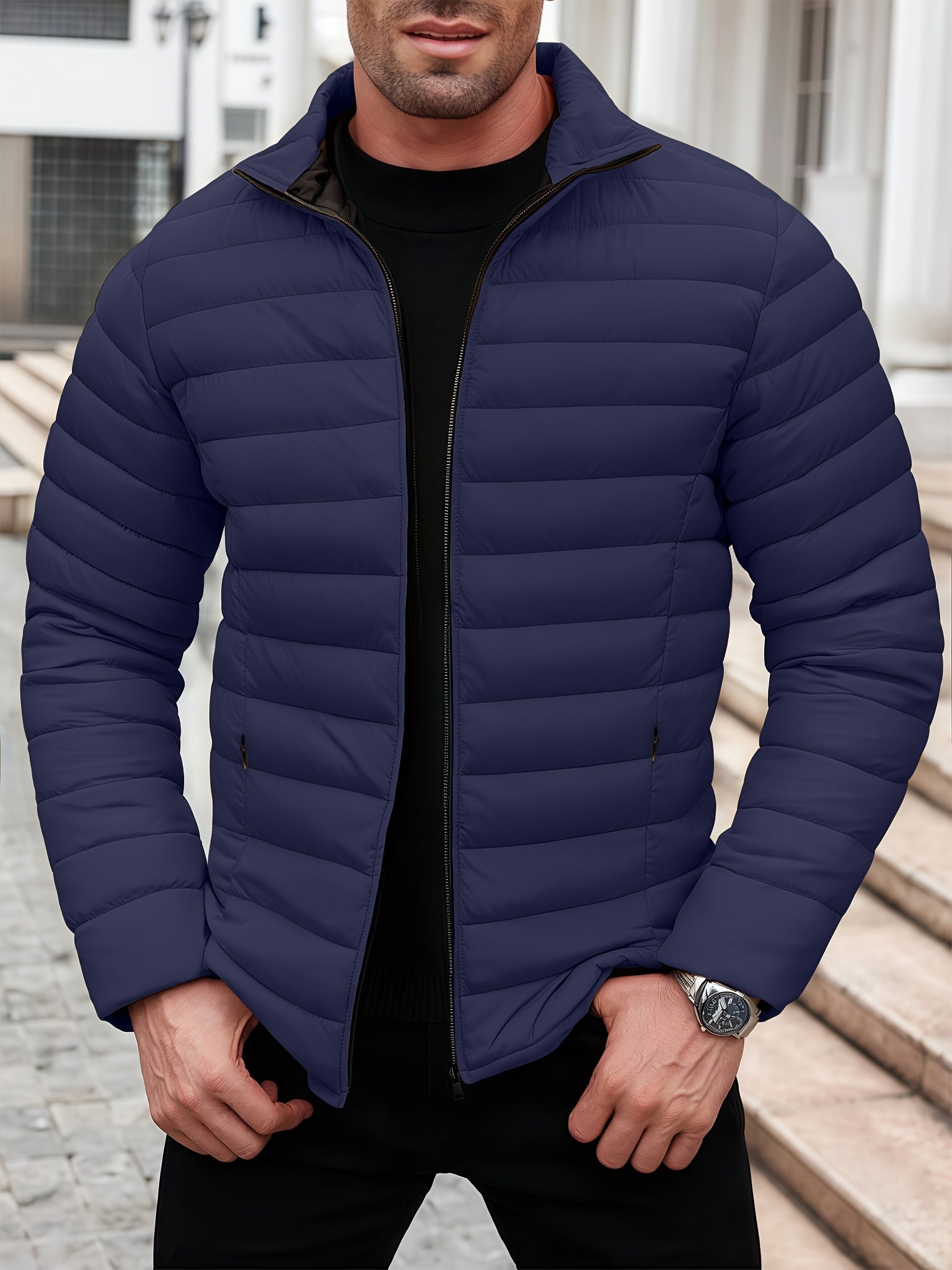 Kristian | Quilted Puffer Jacket with Zip