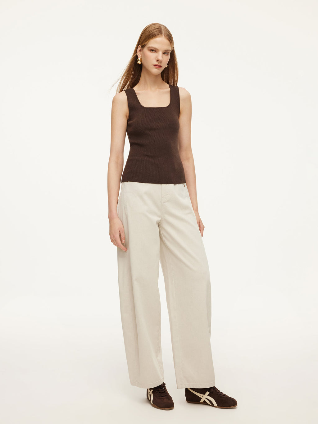 Women's Square Neck Strappy Top