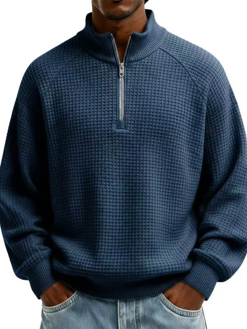 André | Ferran Waffle Quarter-Zip Pullover