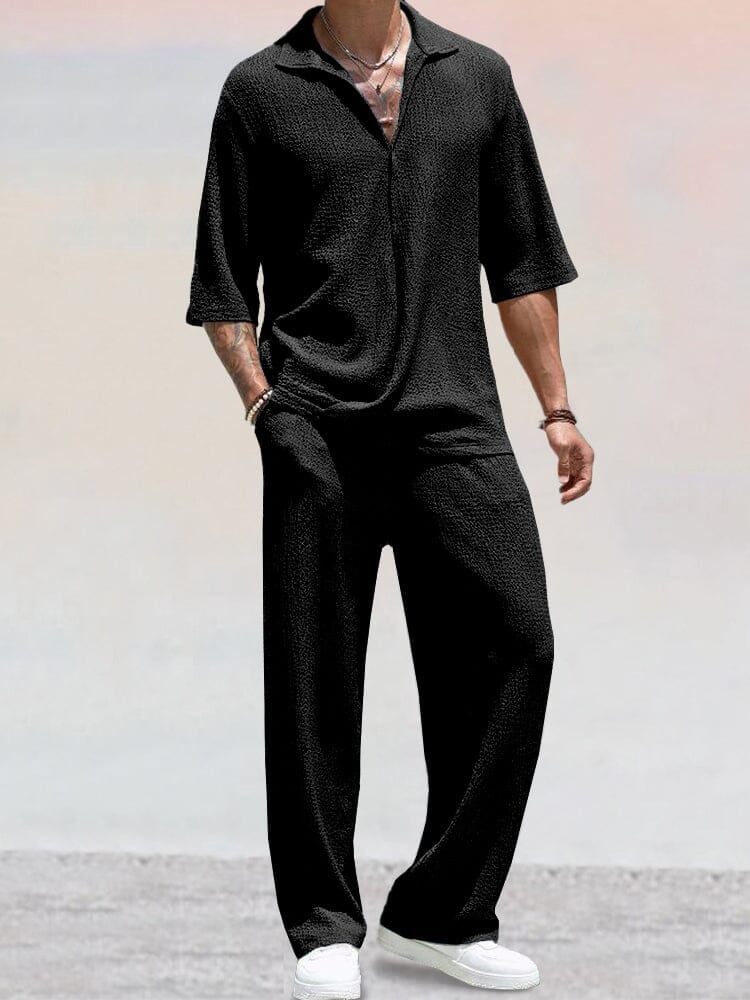 Torben | Knit set with polo collar