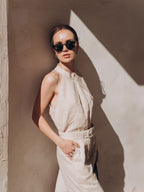 100% Linen Women's Halter Top
