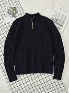 Rabada | Pullover with Half Zip and Stand-Up Collar