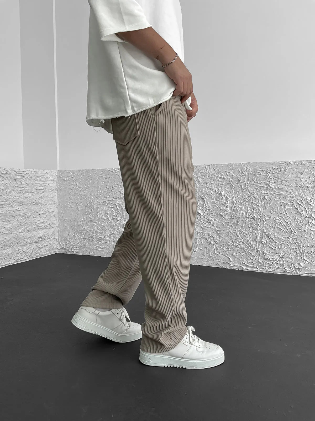 Wigand Comfort Ribbed Elastane Trousers