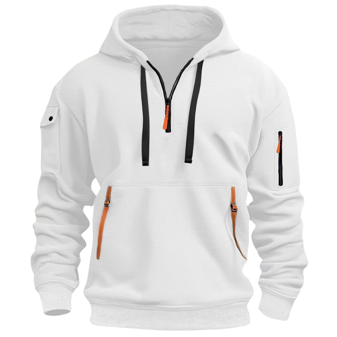 Ludomir – Long Sleeve Hooded Sweatshirt with Multiple Pockets