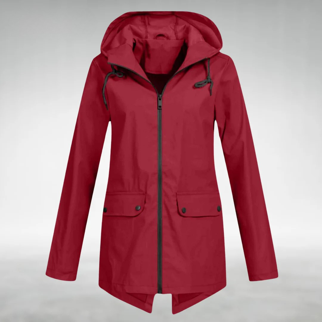 Jalena – Waterproof Hooded Jacket with Pockets