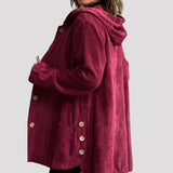 Casual Corduroy Hoodie for Autumn