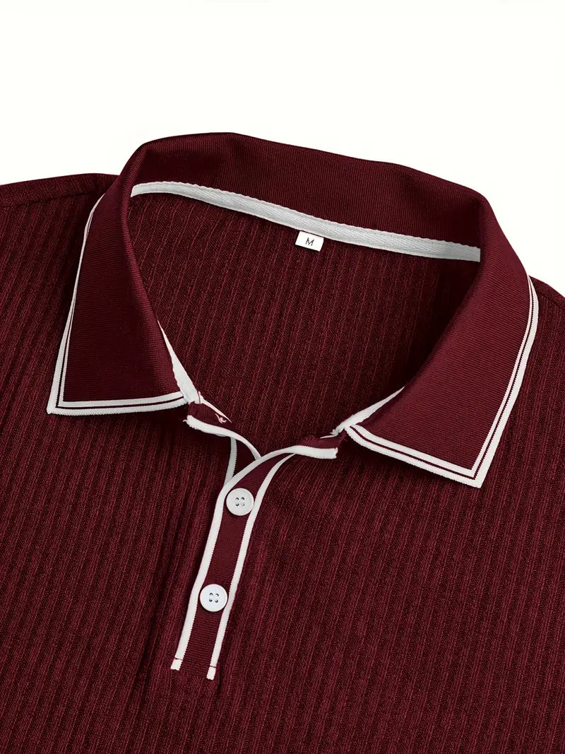 Orestis - Elegant Polo Shirt with Short Sleeves
