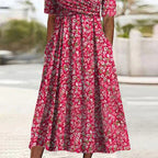 Flower Love Short Sleeve Dress
