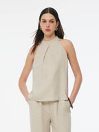 100% Linen Women's Halter Top