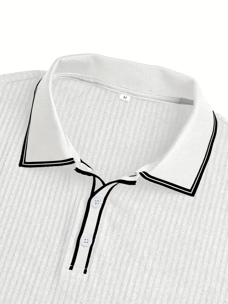 Orestis - Elegant Polo Shirt with Short Sleeves
