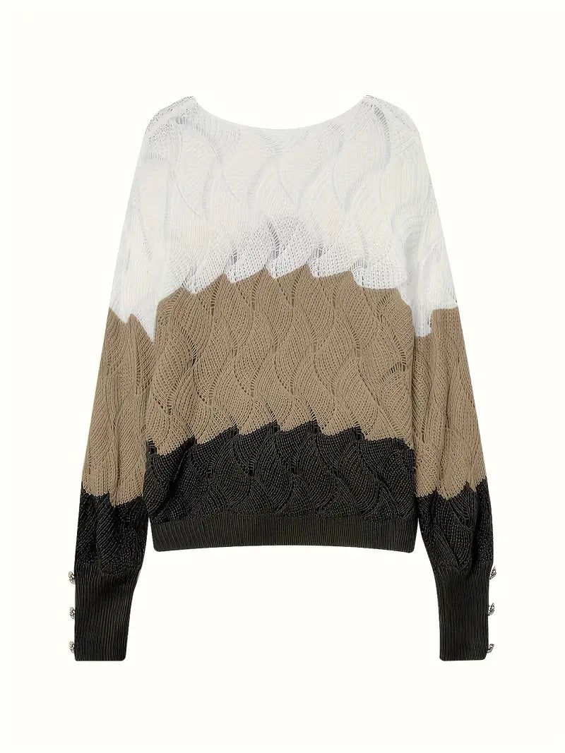 Renilda | Elegant Knitted Jumper with V-Neck