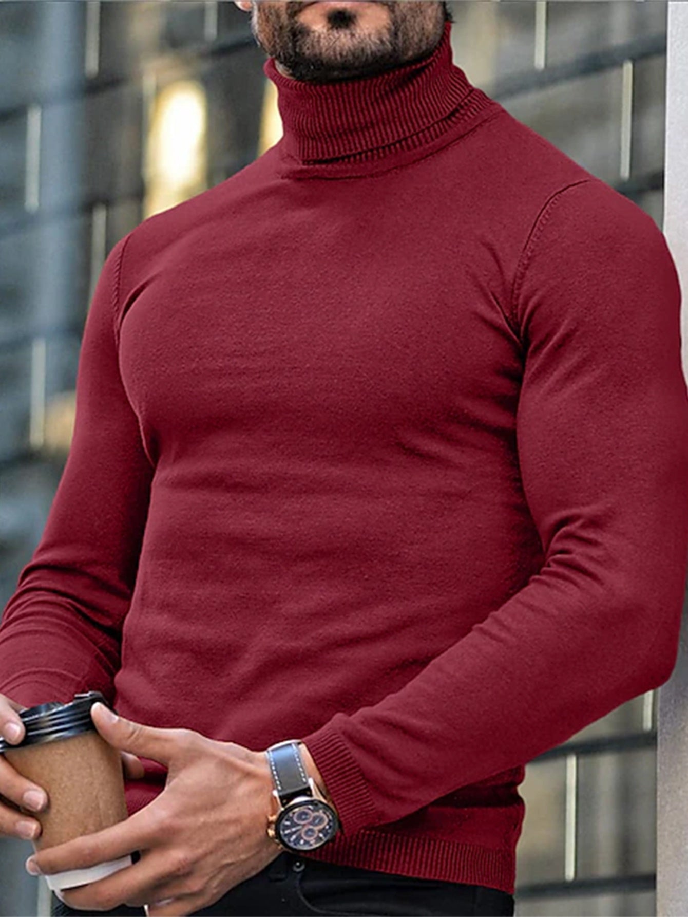 Koef | Turtleneck Pullover with Urban Winter Look