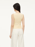 Cotton Women's Top with Mulberry Silk