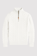 Rabada | Pullover with Half Zip and Stand-Up Collar