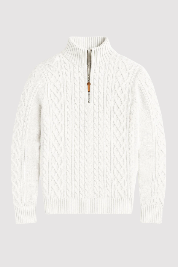 Rabada | Pullover with Half Zip and Stand-Up Collar