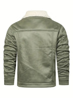 Frederik – Casual Polyester Jacket with Faux Fur Lining