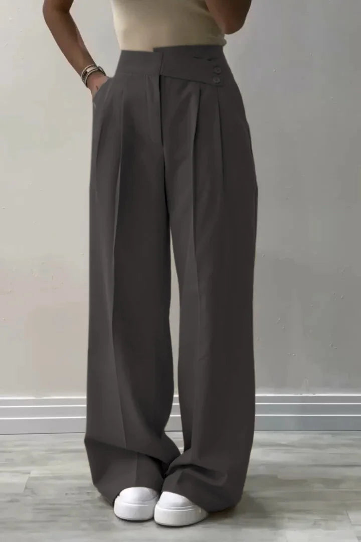 Sera | Wide-leg pants with irregular waist