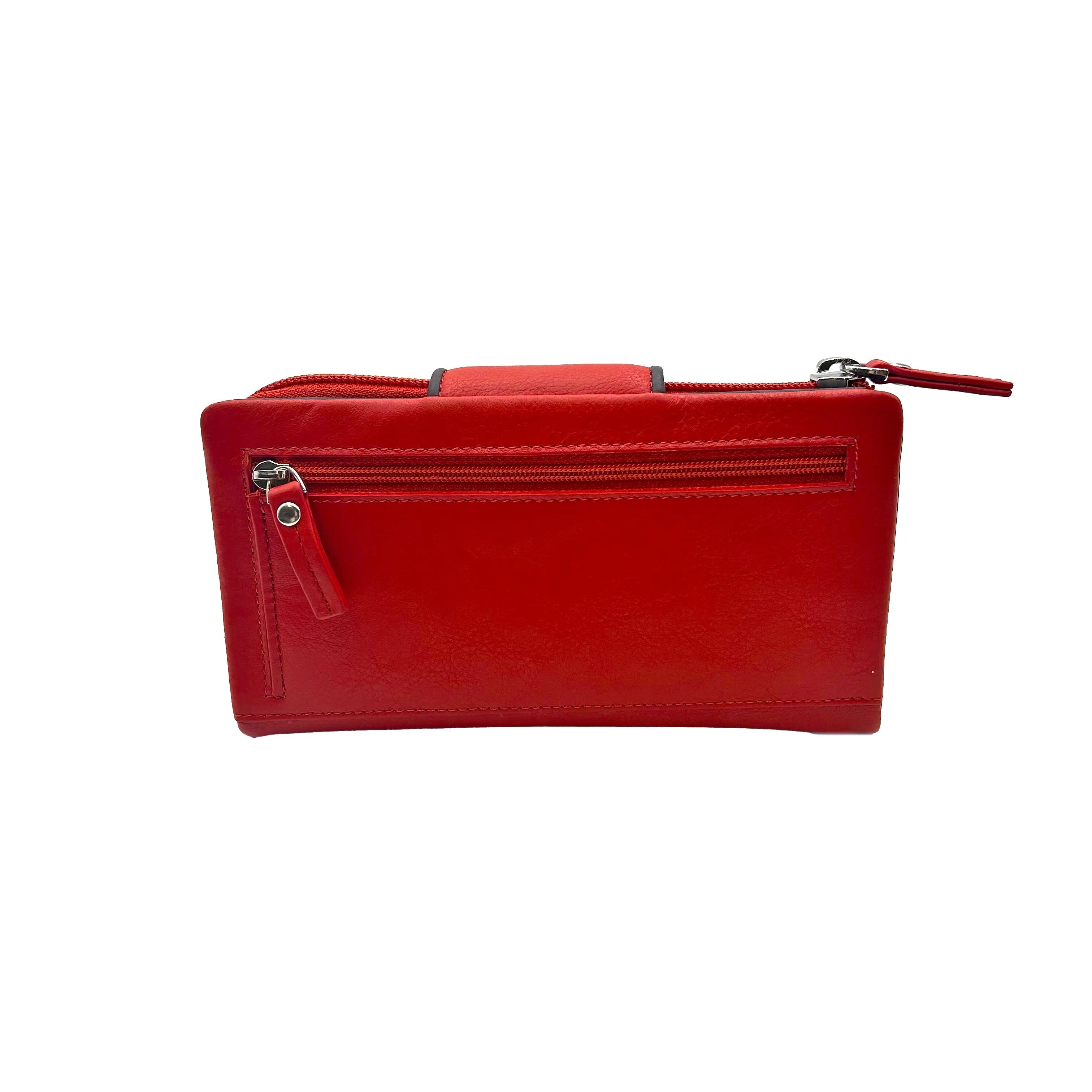 9327 Ladies' Purse Orange/Brown