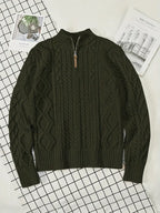 Rabada | Pullover with Half Zip and Stand-Up Collar