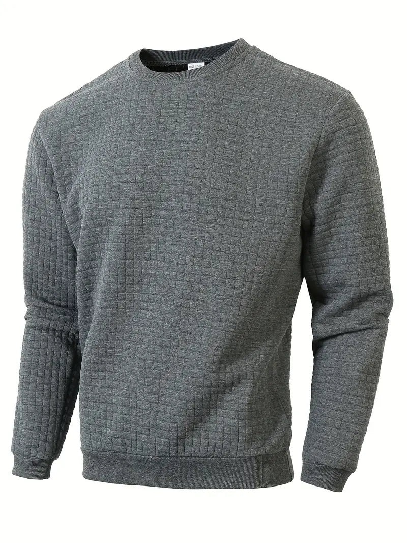 Andreas Herren Pullover – Boho Check, Langarm, Gemütlich