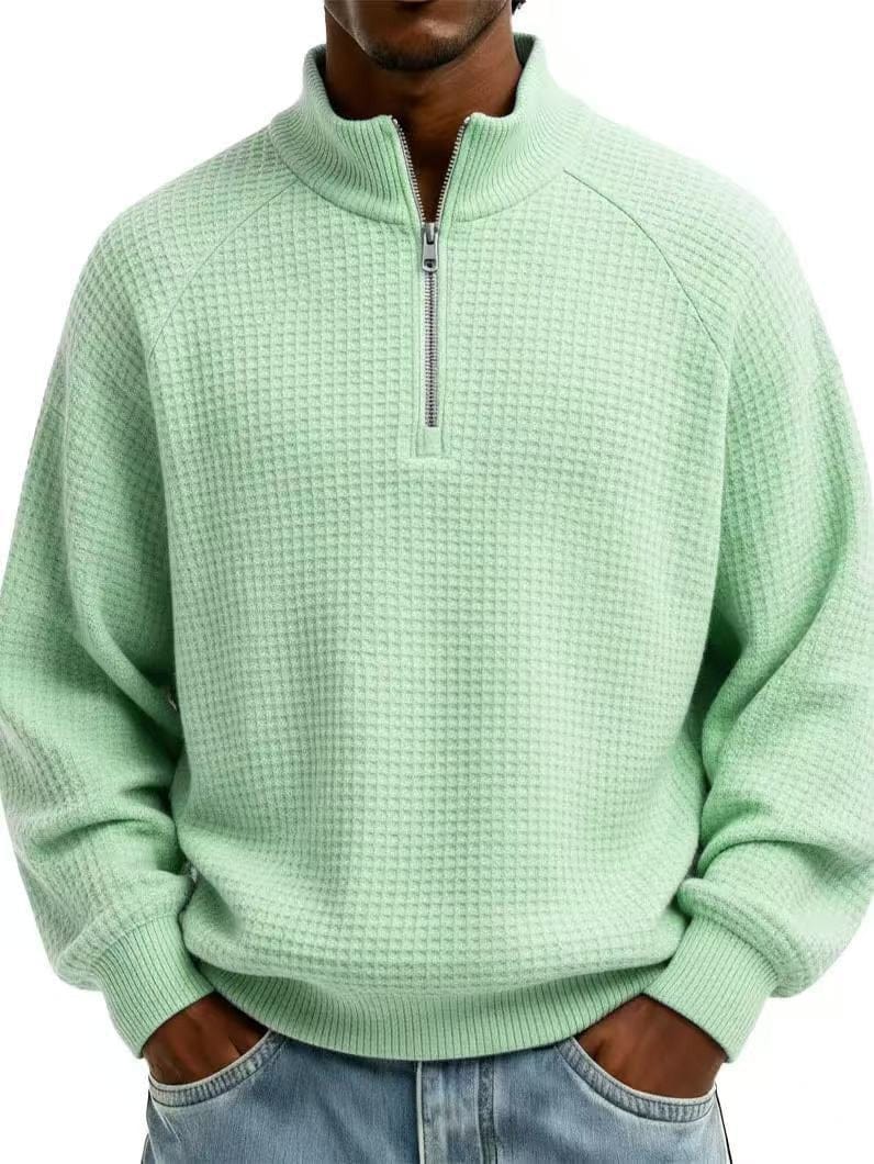 André | Ferran Waffle Quarter-Zip Pullover