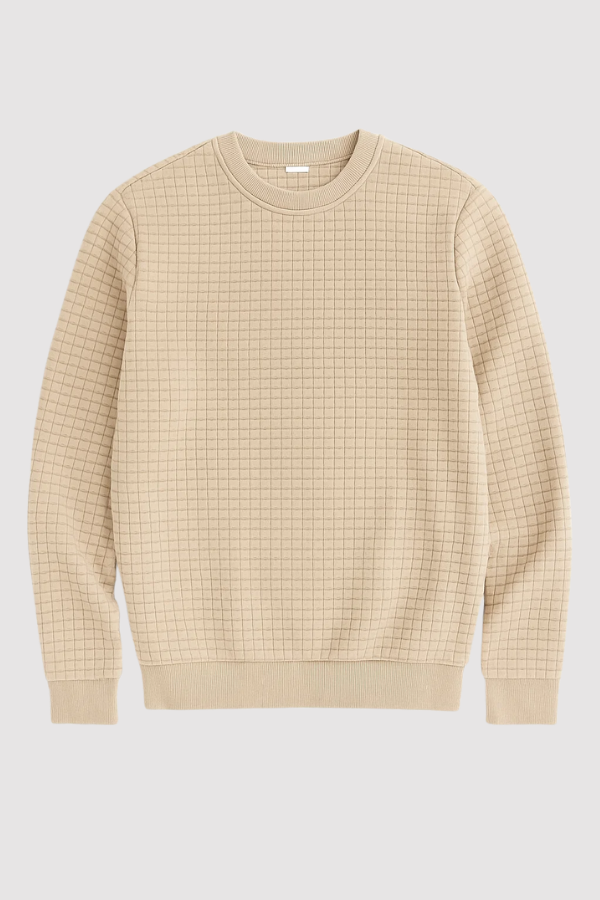 Andreas Herren Pullover – Boho Check, Langarm, Gemütlich